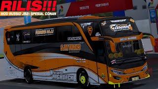 RILIS‼️MOD BUSSID JETBUS 2+ SHD HINO RK SPESIAL SJM TRANS CONAN Full Mbois- bus simulator id