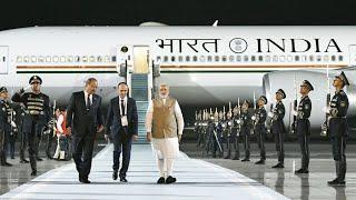 A splendid welcome for PM Modi in Samarkand Uzbekistan