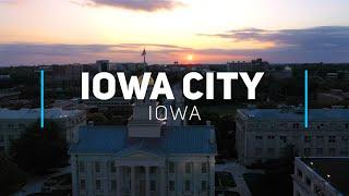 Iowa City and The University of Iowa  4K drone footage