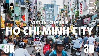 Ho Chi Minh City Saigon Vietnam Guided Tourshort - Virtual City Trip - 8K 3D 360 Video VR