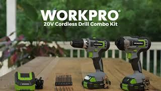 WORKPRO® Tools  20V Cordless Drill Driver & Impact Driver Kit