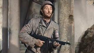 Action War  Story of G.I. Joe 1945  Robert Mitchum  Colorized movie  subtitles