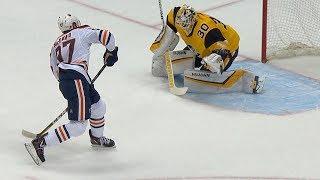 Matt Murray denies Connor McDavids penalty shot