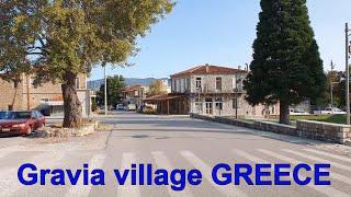 Gravia village GREECE walking tour 4K