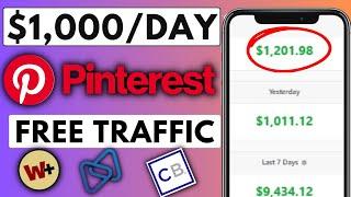 $0 To $1000 No BS FREE Traffic Affiliate Marketing Method Pinterest