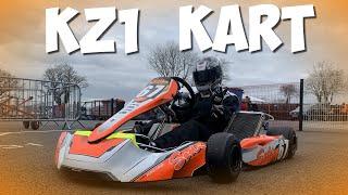 First Time Driving A KZ1 Kart  Karting Vlog #21 MKRC Practice Day