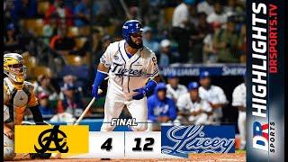 Resumen Águilas Cibaeñas vs Tigres del Licey  31 OCT 2022  Serie Regular Lidom