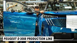 New 2024 PEUGEOT E-3008 PRODUCTION LINE  French Car Factory