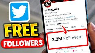 How to Get 1000 Free Twitter Followers in 5 minutes - How to Get Free Twitter Followers in 2024