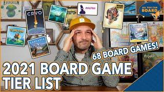 I Played 68 GAMES from 2021 and Ranked Them All  2021 Board Game Tier List