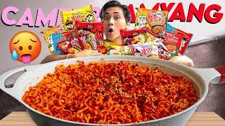 EXTREME MUKBANG CAMPUR SEMUA JENIS SAMYANG SEKALIGUS PEDESS GILAA