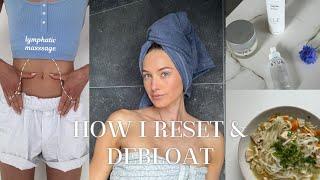 How I reset & debloat  self care vlog