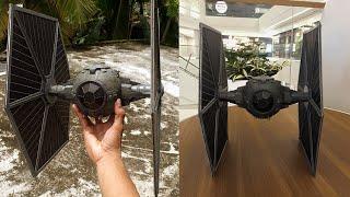 STAR WARS IMPERIAL TIE FIGHTER  - How to make a Tie Fighter using Card boards and EVA foam