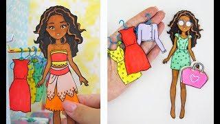 PAPER DOLL DRESS UP PAPERCRAFT FOR GIRLS HOW TO DRAW
