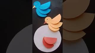 paper bird making  paper Paper Art and Craft #shorts #status #papercraft #youtubeshort