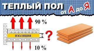 4. Толщина утеплителя теплого пола. Виды теплоизоляции. Теплый пол от А до Я.