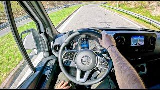2023 Mercedes Sprinter 2.1 317 CDI 170HP 0-100 POV Test Drive #1696 Joe Black
