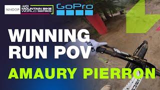 THE MOST ICONIC DOWNHILL RUN?  Amaury Pierrons GoPro POV Winning Run Les Gets DH World Cup