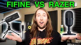 Fifine K669 vs Razer Seiren Mini  Budget USB Condenser Microphone Comparison and Review 2022