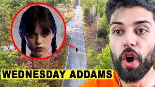 WEDNESDAY ADDAMS DRONE KAMERASINA YAKALANDI  Şok Olacaksınız