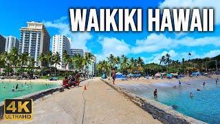 4K Waikiki in Honolulu Oahu Hawaii  July 2024