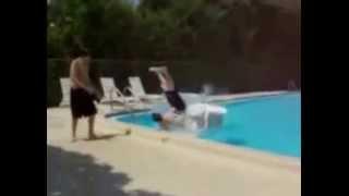 Pool Stunt Ends Painfully