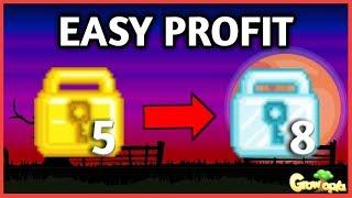 HOW TO GET RICH WITH 5 WLS  EASY PROFIT  Growtopia