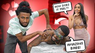 Surprising My Boyfriend With A Special Massage... But From A MAN *HILARIOUS*