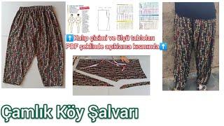 Çamlık Köy Şalvarı nasıl kesilirdikilir?How to cut and sew a shalwar? understandableFiliz Dinç