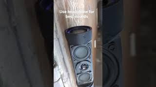 DIY Bluetooth Speaker Ironman - Bass Excursions Test