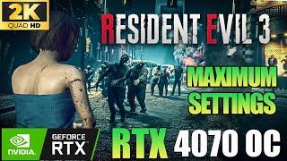 Resident Evil 3 Remake   RTX 4070  i7-12700K  2K Ultra Settings