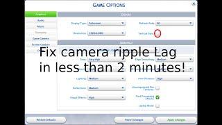 How to Remove Laggy Camera on Sims 4