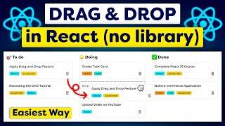 Multiple List Drag and Drop in React Easiest Way