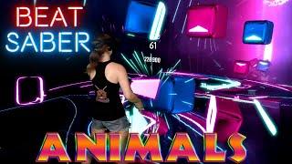 Beat Saber  Animals by Martin Garrix Expert+ First Attempt  Mixed Reality