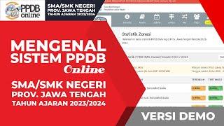 PPDB SMASMK Negeri Provinsi Jawa Tengah Tahun 20232024  Mengenal Sistem Seleksi