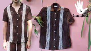 Tutorial A crochet shirt that actually fits Left-handed pattern