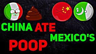 CHINA ATE MEXICOS POOP In Nutshell  FUNNY #shorts #countryballs #geography #mapping