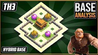 THE NEW ULTIMATE TH3 HYBRIDTROPHY Base 2023  Town Hall 3 TH3 Hybrid Base Design-Clash of Clans
