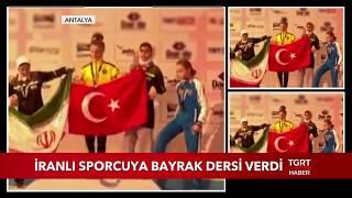 Selen Gündüz İranlı Sporcuya Türk Bayrağı Dersi Verdi