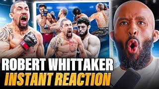 BOBBY KNUCKLES IS SO CLEAN  ROBERT WHITTAKER vs IKRAM ALISKEROV INSTANT REACTION