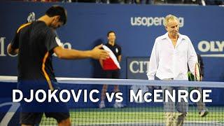 Novak Djokovic challenges John McEnroe to a match  US Open 2009