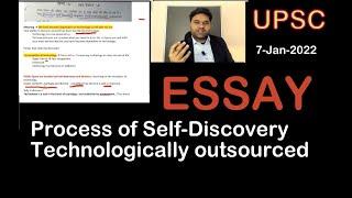 Essay1  The process of self-discovery has now been technologically outsourced