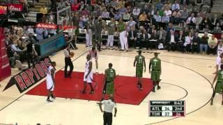 James Johnson HUGE slam on Vladimir Radmonovic Apr 16 2012