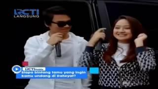 Surprise  Salshabilla kedatangan aldi cjr @dahsyat 2 September 2016