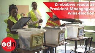 Zimbabwe reacts as President Mnangagwa wins election