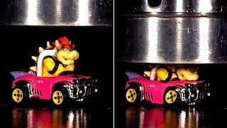 Mario Kart Characters CRUSHED By Hydraulic Press  @SMG4