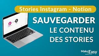 Automatisation Make  Sauvegarder ses stories Instagram dans Notion