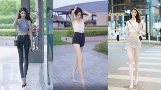 Asian Long Leg GirlFashion On The Street