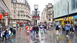 London West End on a Rainy Day  London Rain Walk June 2021