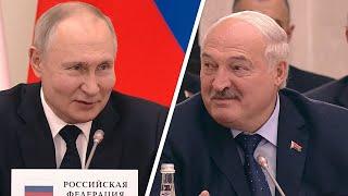 «Не жадничайте» Путин в шутку попросил Лукашенко поставить в РФ куриные яйца